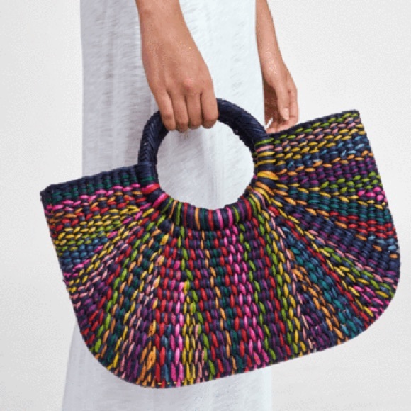 Pitusa Handbags - NWT Pitusa Straw Tote